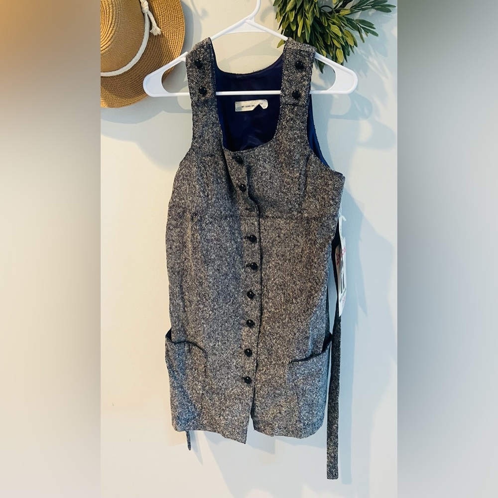 Vintage New NWT artbro jumper romper button up down small medium